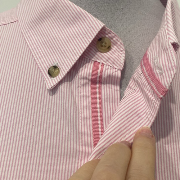 Ariat, Pro Series Dayne Pink Mini Stripe Long Sleeve Button Down Shirt |Size XXL - Picture 6 of 14